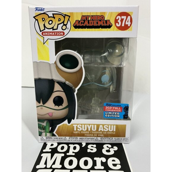 Funko Pop! My Hero Academia: Tsuyu Asui 374 Vaulted Vinyl Figure With Protector - Picture 2 of 13